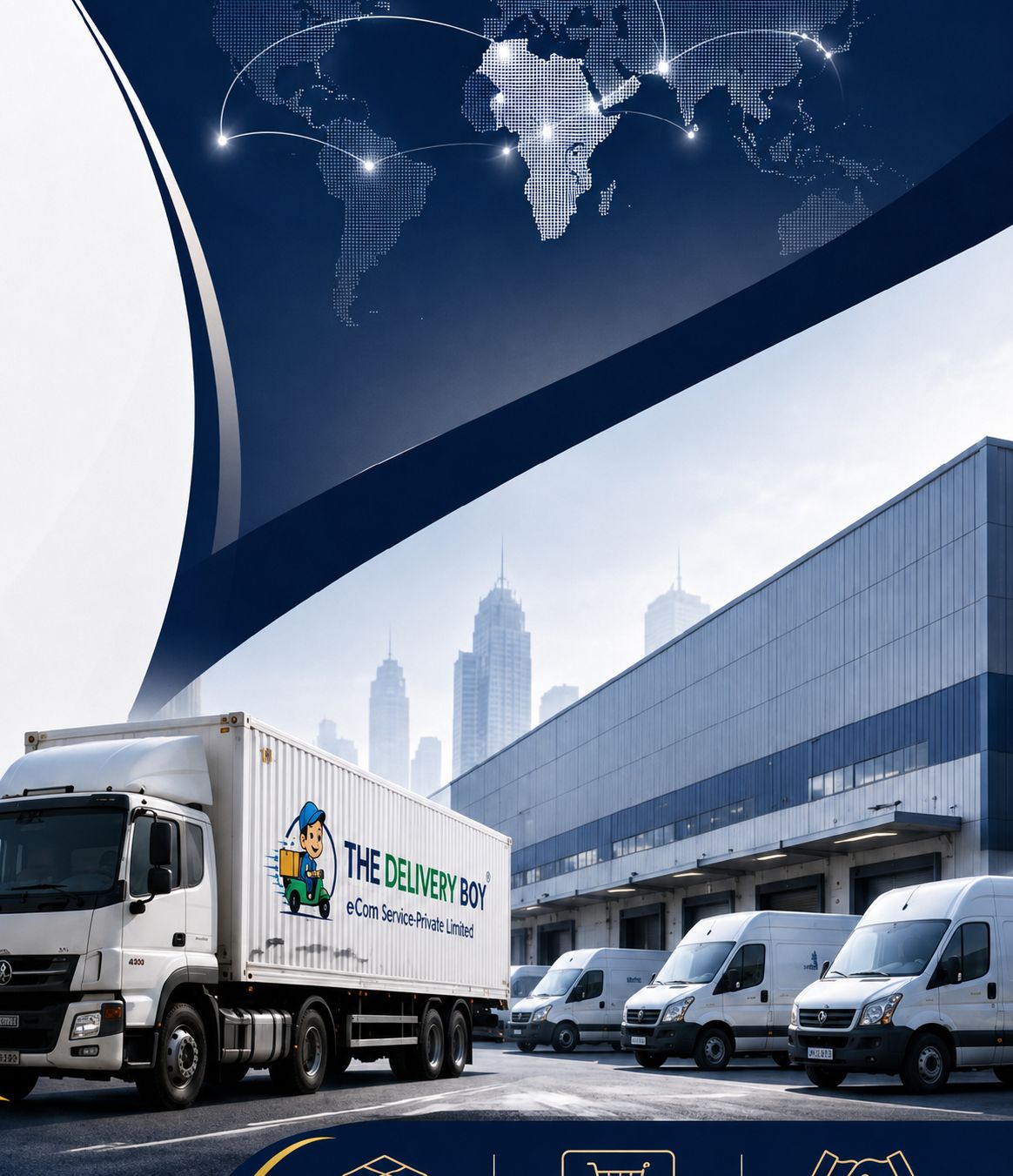 The Delivery Boy logistics truck and delivery network